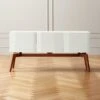 Alba Lacquered White Credenza Small