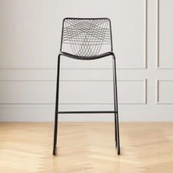 Alpha Black Bar Stools Set Of 2