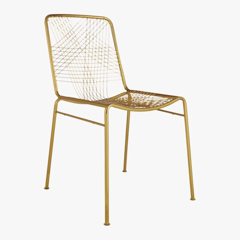Alpha Brass Metal Chair - Image 6