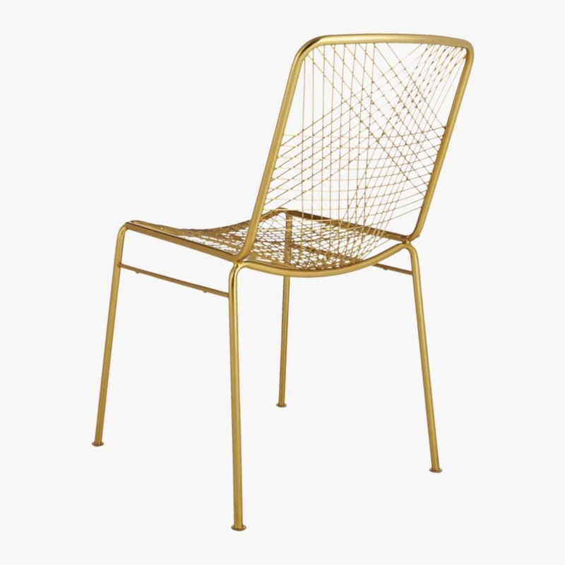Alpha Brass Metal Chair - Image 8