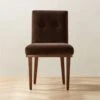 Axel Tufted Mocha Velvet Dining Chair