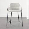 Azalea Boucle Upholstered Counter Stool