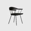 Spindle Side Chair | Matte Black | Ebonised Ash