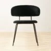 Birba Black Velvet Dining Chair Set Of 4