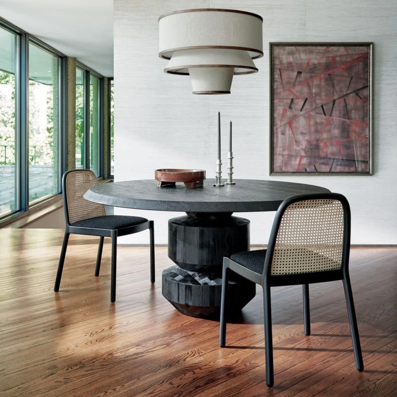 Nadia Black Cane Chair - Image 3