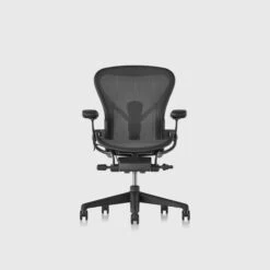 Aeron Chair, Small (A), Graphite | Graphite | Fully Adjustable Arms | Size A