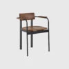 Betwixt Chair With Arms | Black | Walnut