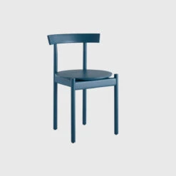 Comma Chair | No Upholstery | Blue Stained Beech