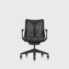 Cosm Chair, Graphite, Low Back, Fixed Arms | Graphite | Fixed Arms