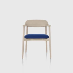 Crosshatch Side Chair | White Ash | Cerulean