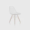 Eames® Wire Chair, Dowel Base | White & White Ash