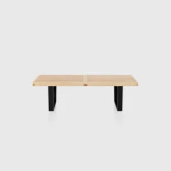 Nelson™ Platform Bench, Wood Base | Natural Maple & Ebony | 1219mm