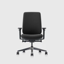Verus Upholstered Back Task Chair | Black | Bayou | Fully Adjustable Arms