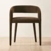 Lisette Brown Upholstered Dining Armchair
