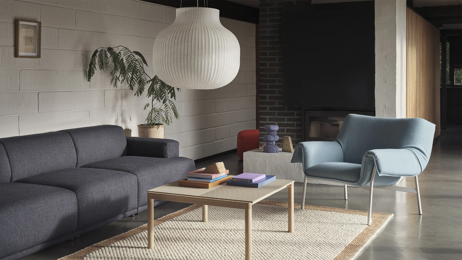 Muuto Wrap Lounge Chair | SABI 151 & Black - Image 2