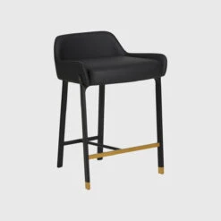 Blink Stool | Counter | Bellagio Black Leather