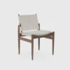 Journey Dining Chair | Soap Finished Walnut | Natural Canvas