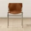 Surf Sling Brown Leather Dining Chair