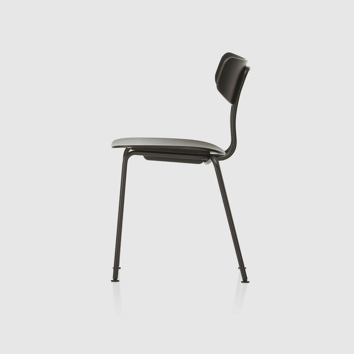 Vitra Moca Chair | Dark Oak & Basic Dark - Image 2