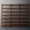 Walnut Modular Triple Shelf 88"