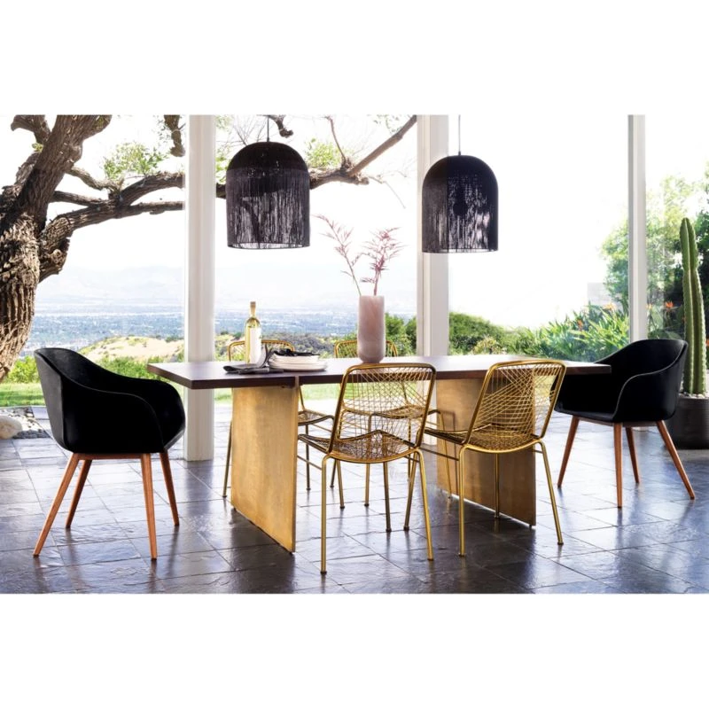 Alpha Brass Metal Chair - Image 4